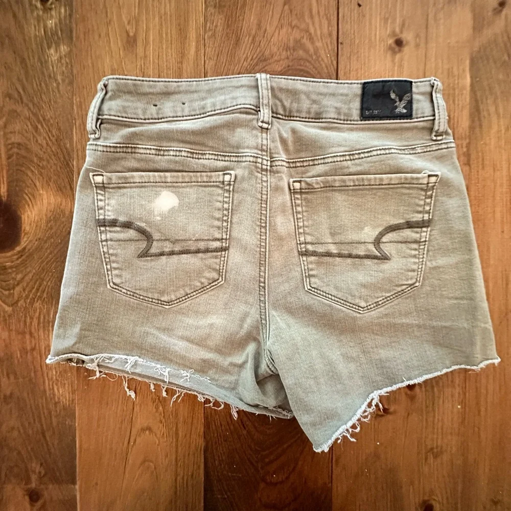 American Eagle Jean Shorts Green - Picture 3 of 4